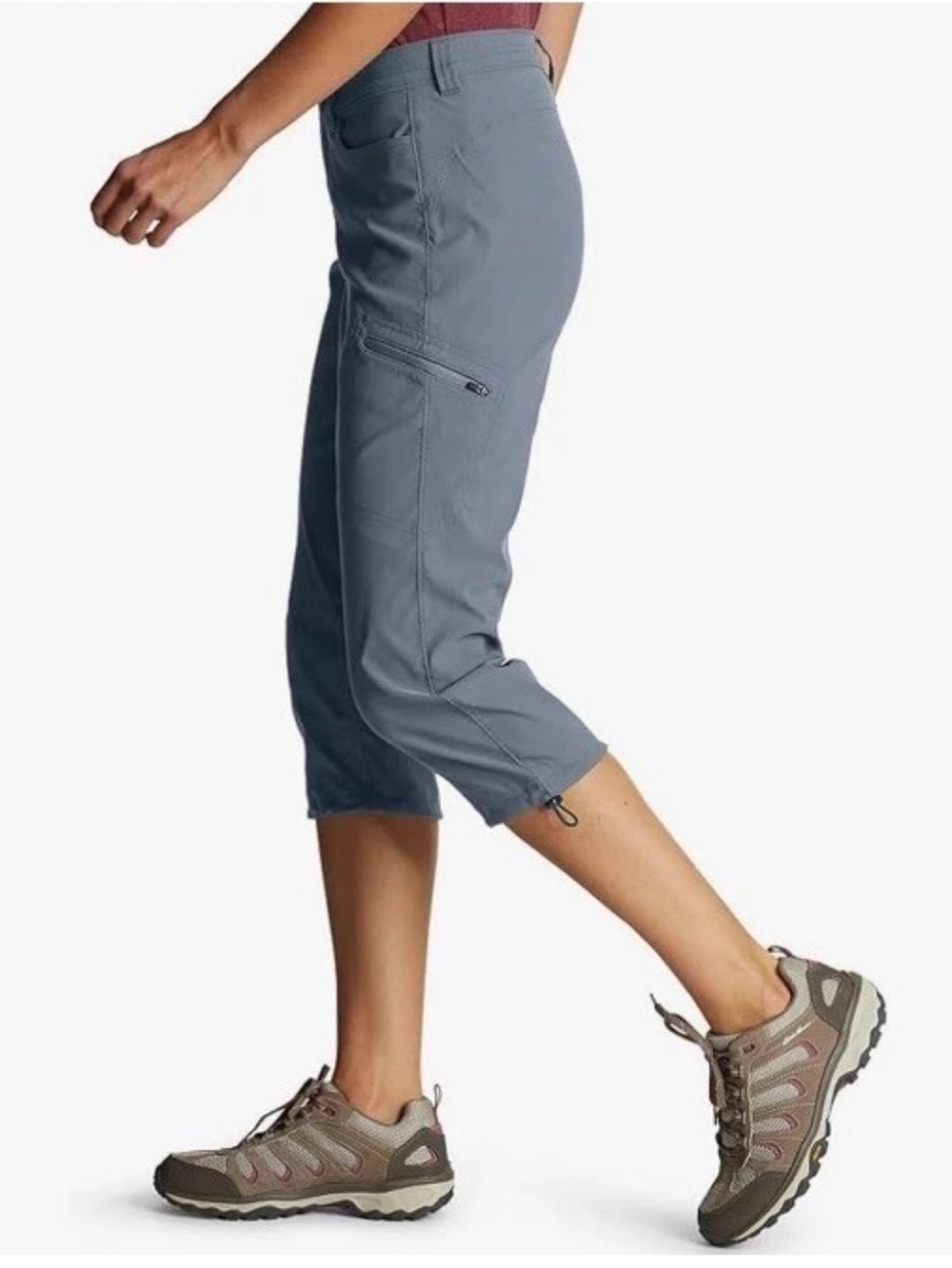 Eddie Bauer guide Capri pants graphite NEW NWT 22 wide